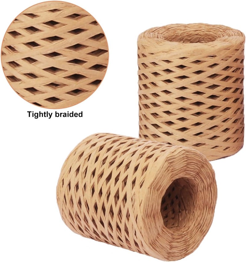 IHDYPPEW 12 Roll 218 Yards Raffia Ribbon, Versatile Raffia Yarn for Crochet, Raffia Paper Ribbon for Gift Wrapping, Paper Ribbon, Perfect for Crafts, Decoration! (Total 1744 Yards) by - Image 3